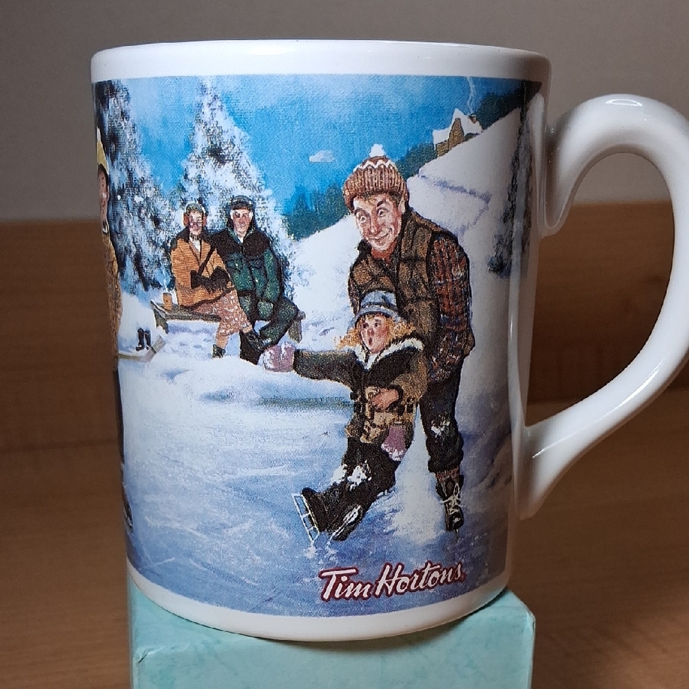 Tim Hortons Mug Skating Pond Limited Edition 2003